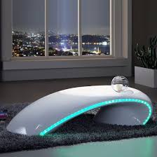 High gloss rgb led coffee table with drawers storage modern sofa side end table. Gretton Curve Coffee Table In White High Gloss With Led Lighting Ceiling Lights Living Room High Ceiling Lighting False Ceiling Design