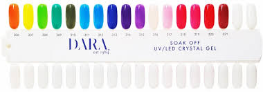 Color Chart Crystal Gel 16 Colors