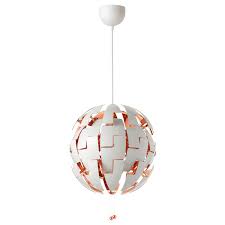 Ikea norrsken suspension track lighting 4 replacement ceiling mounts deflector. Ikea Ps 2014 Pendant Lamp White Copper Color 14 35 Cm Ikea