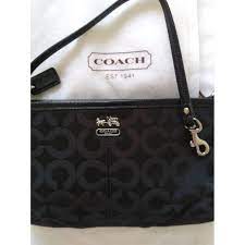 Localisation :france chez le vendeur cecile. Sac A Main En Toile Coach Noir En Toile 14367371