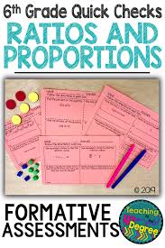 Yes no was this document useful for you? 6th Grade Ratios Proportions Quick Checks Math Ratios And Proportions Upper Elementary Math