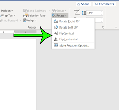How to flip an image. How To Flip A Picture In A Microsoft Word Document Support Your Tech