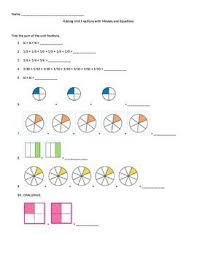 Students Can Use This Printable Editable Worksheet To Practice Adding Unit Fractions Using Models And Equations Unit Fractions Equations Fractions