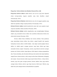 Contoh penggunaan populasi dan sampel dalam penelitian kuantitatif. Tugas Kriteria Inklusi Eksklusi