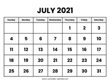 Jul 01, 2021 · july 2021 calendar in pdf format. July 2021 Calendars Printable Calendar 2021