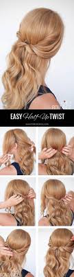 Diy Half Up Twist Wedding Hairstyle Simple Wedding Hairstyles Hair Romance Diy Wedding Hair