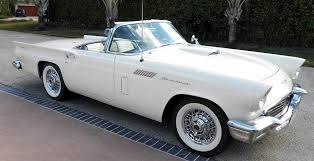 Image result for Colonial White 1957 Thunderbird