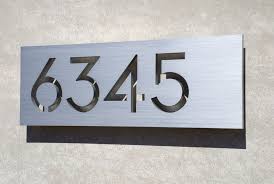 *please see additional images for color swatch address plaque mounts to the top of our curbside mailboxes. Modern House Numbers Font Novocom Top