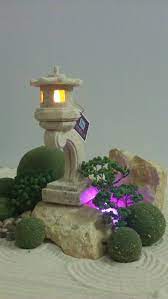 Rankei A Miniature Japanese Lantern By Wallzart Japanese Stone Lanterns Japanese Rock Garden Japanese Lantern