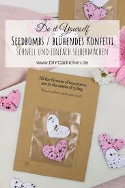 Pin Von Diycarinchen Diy Ideen Bast Auf Geschenk In 2020 Diy Geschenke Selber Machen Samenbomben Muttertagsgeschenk Basteln