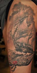 Liudmil Vasilev Ship Tattoo Tattoos Body Art Tattoos