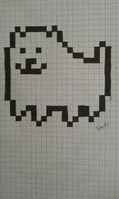 Petit Pixel Art De L Annoying Dog Autrement Dit Toby Fox Themissrabbit Escuela