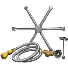 Firegear 12 Inch Burning Spur Natural Gas Fire Pit Burner Kit Without Pan Match Light Ignition Bbqguys Natural Gas Fire Pit Gas Firepit Fire Pit Burner Kit