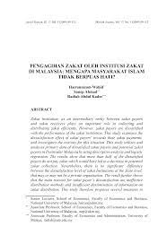 Hasil carian saya menemui maklumat tentang jumlah kutipan zakat bagi seluruh negeri baca dan fahami. Pdf Pengagihan Zakat Oleh Institusi Zakat Di Malaysia Mengapakah Masyarakat Islam Tidak Berpuashati