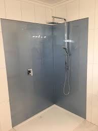Our Signature Metallic Blue Acrylic Splashbacks In Custom Sizes For Our Melbourne Clients S Shower Wall Panels Tub To Shower Remodel Acrylic Shower Walls