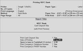 Cash & cheque deposit slip of hdfc bank. Cash Deposit Slip