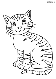 This cat looks so wise with his laurel wreath wreath around him ! Cats Coloring Pages Free Printable Cat Coloring Sheets