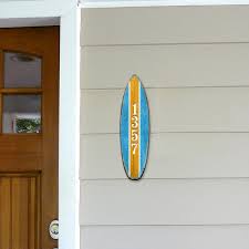It is not our actual location address. Designocracy Surfboard House Door Mailbox 4 Line Wall Address Plaque Wayfair