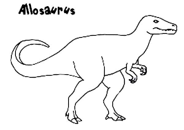 Allosaurus Allosaurus Picture Coloring Page