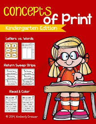Concepts Of Print Practice For Kindergarten Or Pre K Help Your Students Differentiate Between Letters W Concepts Of Print Print Awareness Printing Practice