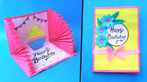 Here is how to make a great pop up card of hearts. Beautiful Birthday Card Idea Handmade Greetings Card Diy Birthday Pop Up Card Tutorial Youtube