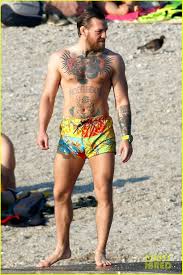 Check spelling or type a new query. Newly Retired Conor Mcgregor Wears Colorful Swim Shorts At The Beach In France Photo 4469925 Conor Mcgregor Shirtless Pictures Just Jared