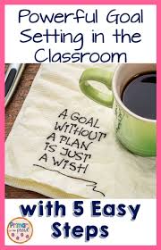 Back To School Goal Setting In The Classroom With 5 Easy Steps Goal Setting Classroom School Goals