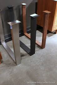 A Pair Dining Table Slab Legs Stainless Steel Flat Iron Or Rust Iron U Shaped Iron Table Legs Metal Table Legs Slab Dining Tables