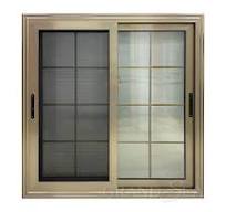 Best Champagne Color Aluminum Sliding Window Grill Design ...