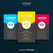 Download Flat Price List Collection For Free Price List Template Website Banner Receipt Template