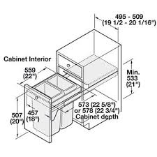 trash cans hafele pull out us cargo