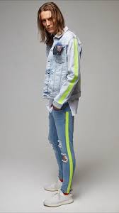 511™ slim fit men's jeans. Custom Design White Neon Stripe Oversize Wild Slim Fit Jeans Denim J Street Mode