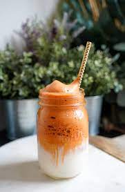 Eat Well Explore Often How To Make Thai Tea Dalgona Coffee Whipped Thai Tea Recipe Eat Well Explore Often