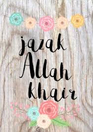 Jazakallah Khair Card Thank U Cards Muslim Greeting Eid Mubarak Greeting Cards