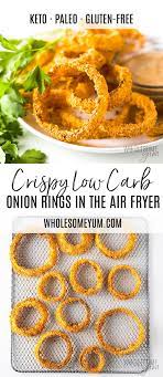 Air Fryer Keto Onion Rings Recipe Air Fryer Recipes Keto Air Fryer Recipes Healthy Air Fryer Recipes Chicken