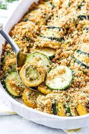 Zucchini Squash Casserole Is A Delicious Southern Summer Side Dish Made With Zucchini Sq Yellow Squash Recipes Easy Squash Casserole Squash Casserole Recipes