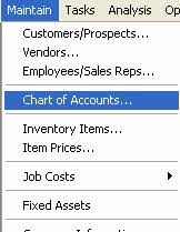 Study For All Peachtree Maintain Charts Of Accounts