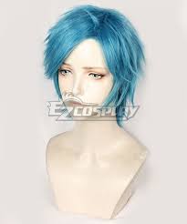 Yarichin Bitch Club Yui Tamura Blue Cosplay Wig