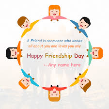 We'll be friends forever, won't we, pooh? asked piglet. Write Name On Happy Friendship Day Wishes Images For Free