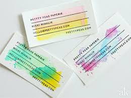 On top of the paint, a small white surface bordered in gold leaves space for you to write out your name and the name of your business. An Awesome Collection Of Watercolor Business Cards Naldz Graphics