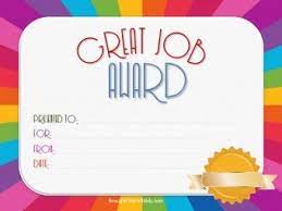 Great Job Printables Free Printable Certificates Printable Certificates Free Printable Certificate Templates