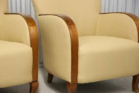 Early 20th Century Vintage Art Deco Swedish Club Chairs A Pair Art Deco Chair Deco Furniture Chair