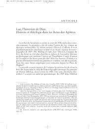 Actes de paul et de thécla, actes. Pdf Luc L Historien De Dieu Histoire Et Theologie Dans Les Actes Des Apotres Rivista Biblica 65 2017 P 8 36