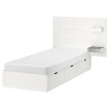 Nordli Cadre De Lit Rangement Tete De Lit Blanc 90x200 Cm Ikea Lit Rangement Tete De Lit Avec Rangement Cadre De Lit