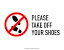 Shoes Off Sign