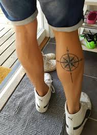 Compass Calf Tattoo Twin Tattoos Calf Tattoo Calf Tattoo Men
