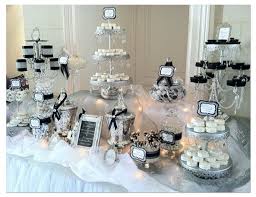 Black And White Candy Black Silver White Candy Table White Candy Buffet White Candy Bars