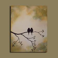 Love Birds On A Wire Painting Pin By Torri Ferris Volmering On Projects Love Birds Painting Birds Painting Bird Paintings On Canvas