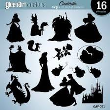 Princess Digital Clipart Princess Clipart Princess Clip Art Etsy In 2021 Disney Silhouette Art Sleeping Beauty Fairies Disney Silhouettes