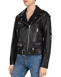 The Kooples Leather Moto Jacket Women Bloomingdale S Jackets Black Leather Moto Jacket Womens Black Leather Jacket